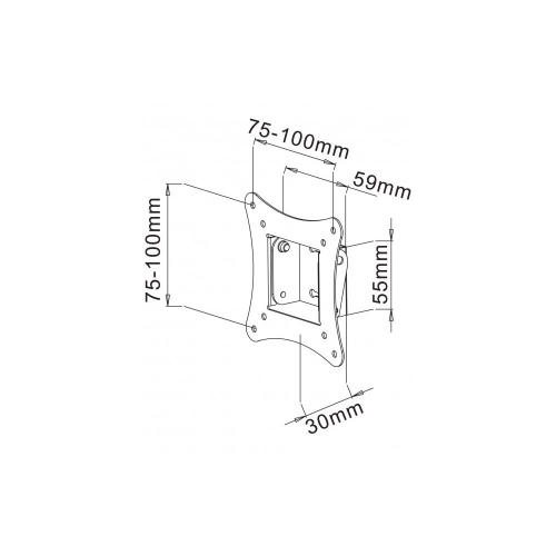 Uchwyt ścienny Tv Led/lcd 13-30 Cali 15kg Uchylny